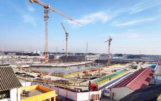 伟德附属龙华医院浦东院区新建工程整体结构封顶