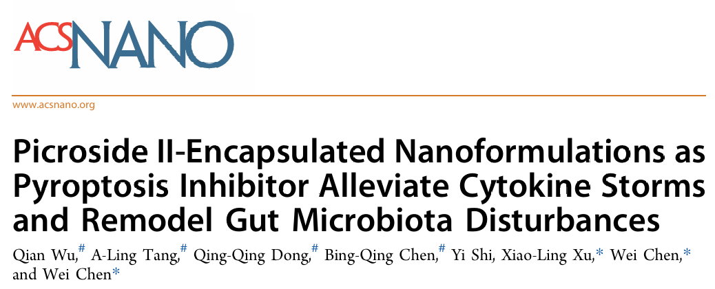 上海市名中医陈伟团队构建新型中药纳米制剂，靶向干预脓毒症关键病理环节